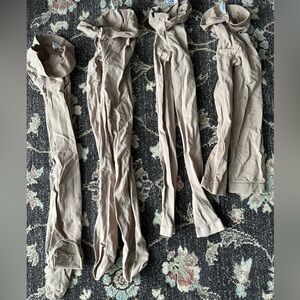 MONDOR 4 Pair Size Small Light Tan Dance Tights Leggings